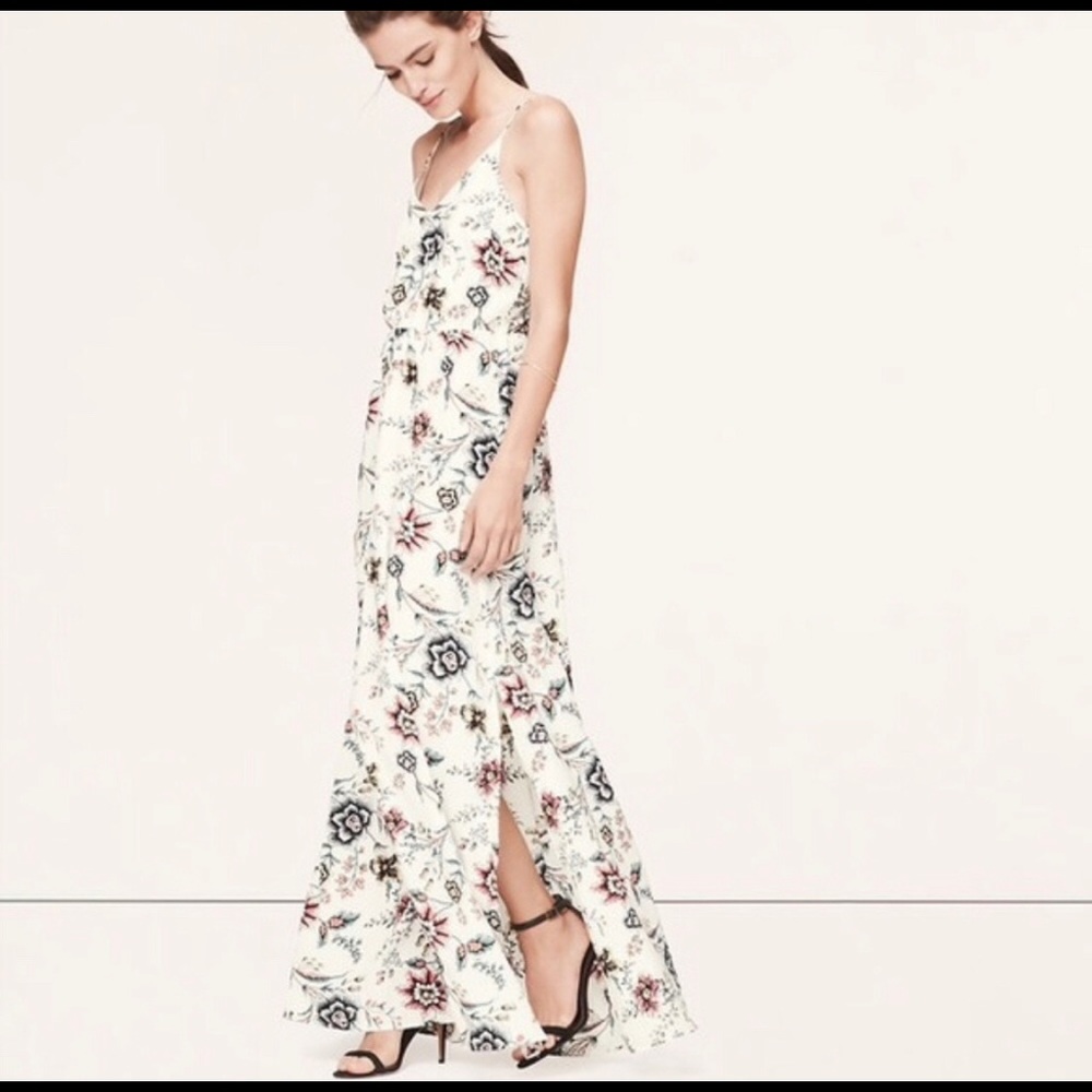 LOFT Wallpaper Maxi Dress